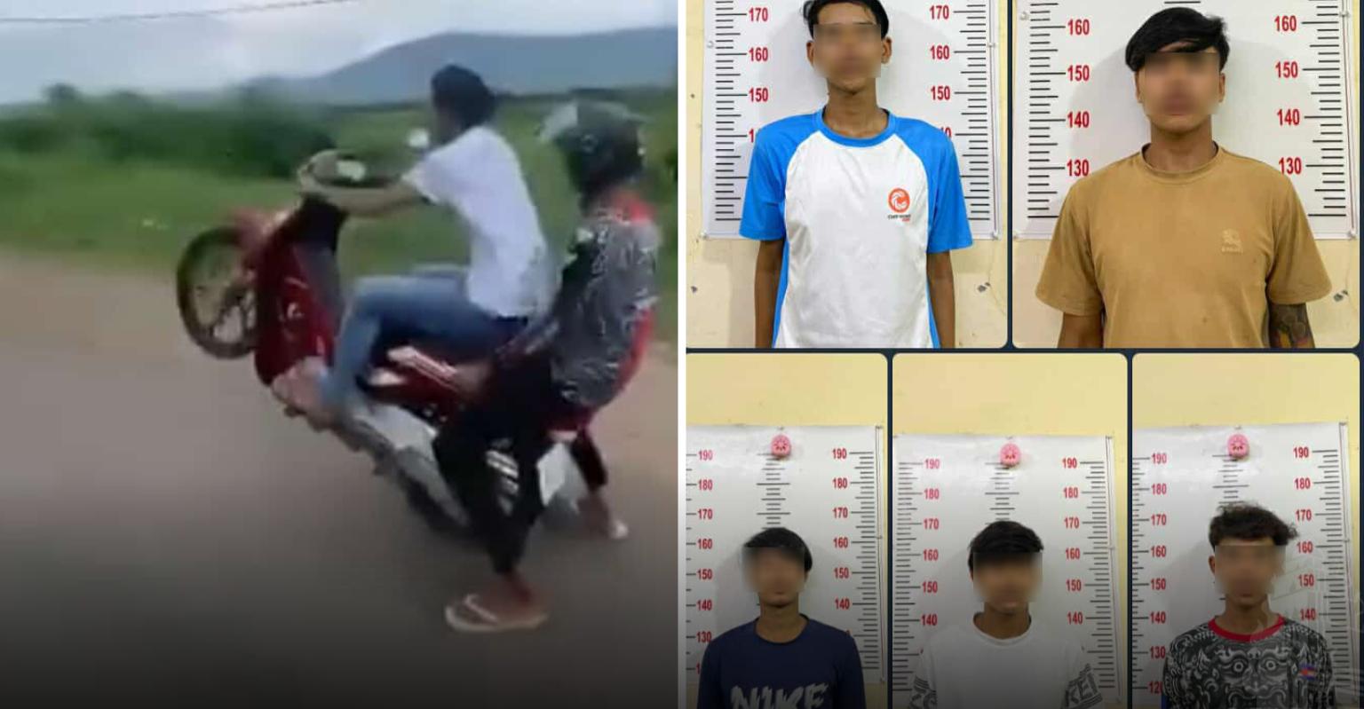 បង្ក្រាបក្មេងទំនើង១ក្រុមបង្ហោះម៉ូតូយកទៅដុសក្អែល និងឱ្យម៉ែ-ឪមកធានា