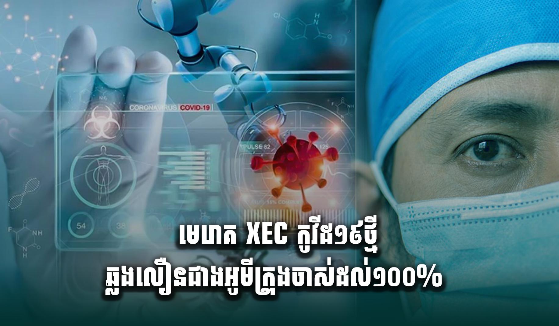 មេរោគ XEC កូវីដ១៩ថ្មី ឆ្លងលឿនជាងអូមីក្រុងចាស់ដល់១០០%