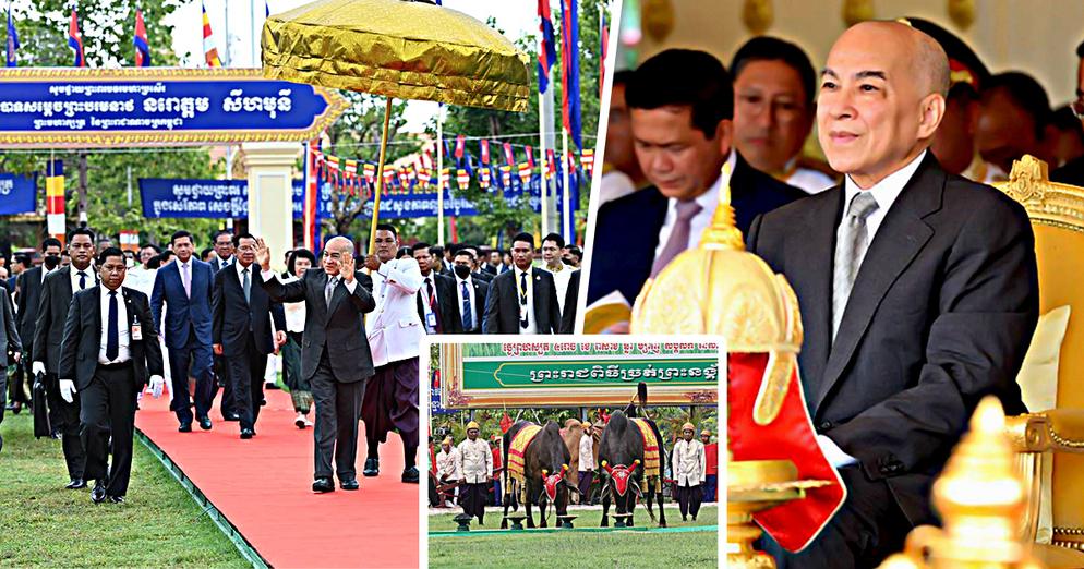 ព្រះករុណាជាអម្ចាស់ជីវិតលើត្បូង ស្តេចយាងជាព្រះរាជាធិបតី ព្រះរាជពិធីច្រត់ព្រះនង្គ័ល នៅខេត្តកំពង់ឆ្នាំង…