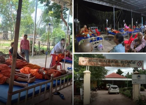 ព្រះសង្ឃ និងយាយជីពុ.លផ្សិតពេញវត្តនៅស្រុកវ៉ារិន