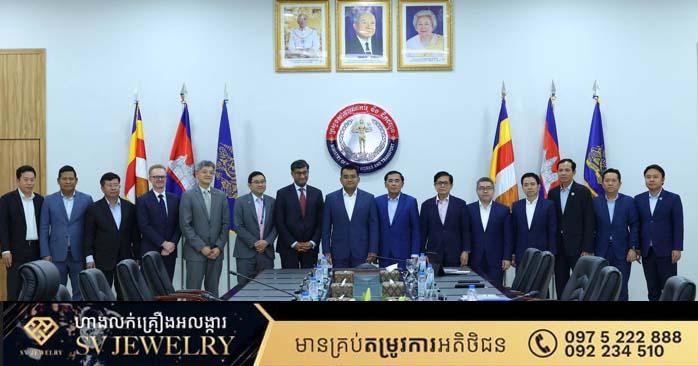 ឯកឧត្តម ប៉េង ពោធិ៍នា រដ្ឋមន្រ្តីក្រសួងសាធារណការ និងដឹកជញ្ជូន ទទួលជួបក្រុមបេសកកម្មពាណិជ្ជកម្ម ប្រទេសកាណាដា