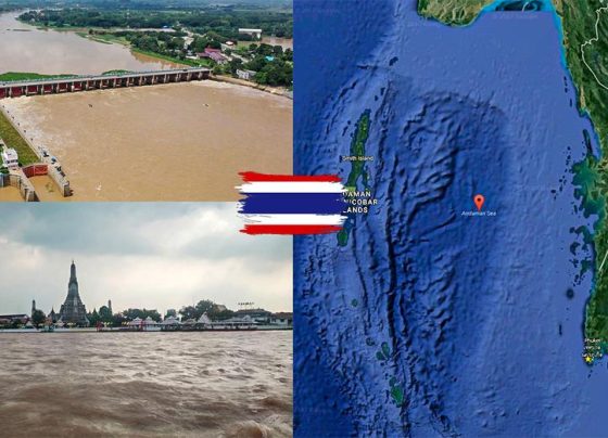 នាយកដ្ឋានឧតុនិយមថៃបានប្រកាសឲ្យប្រជាជនមានការប្រុងប្រយ័ត្នចំពោះភ្លៀងធ្លាក់ខ្លាំងដែលអាចនាំឱ្យមានជំនន់ទឹកភ្លៀង
