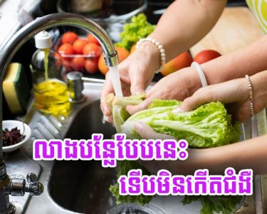 លាង​បន្លែ​បែប​នេះ ទើប​មិនកើត​ជំងឺ