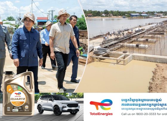 ឯកឧត្តមរដ្ឋមន្ត្រី ថោ ជេដ្ឋា ចុះពិនិត្យគម្រោងអភិវឌ្ឍន៍សំណង់ស្ទាក់ទឹកកំពង់គោ ខេត្តកំពង់ធំ ដែលសម្រេចបានប្រមាណ ៧៥%ហើយ