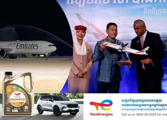 ជើងហោះហើរដំបូងរបស់ក្រុមហ៊ុន Emirates Airline បានចុះចតដោយជោគជ័យនៅអាកាសយានដ្ឋានអន្តរជាតិសៀមរាប-អង្គរ