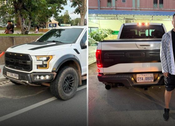 ឃាត់​បាន​ហើយ​! រថយន្ត FORD RAPTOR ​បើក​ជែង​លើ​ផ្លូវ​៦០​ម៉ែត្រ និង​កៀរ​រថយន្ត​នៅ​ខេត្ត​កែប គឺបើកបរ​ដោយ​បុរស​ចិន​ម្នាក់