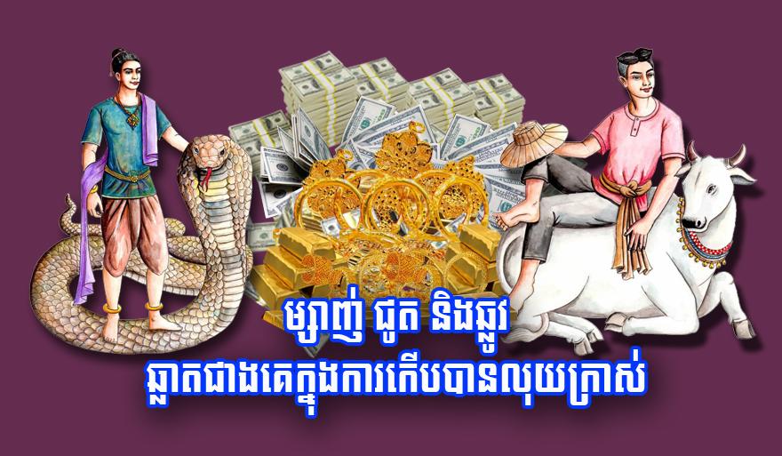លាភហូរចូល! ឆ្នាំម្សាញ់ ឆ្នាំជូត និង​ឆ្នាំឆ្លូវ ឆ្លាត​កើប​លុយ​ក្រាស់​ជាងគេ