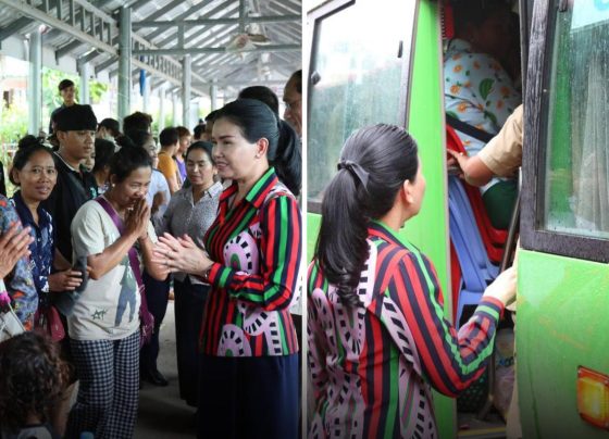 អភិបាលខេត្ត​ប៉ៃលិន មក​ទទួល​ពលករ​ខ្មែរ​ដែល​មក​ពី​ថៃ និង​ដឹកតាម​រថយន្តក្រុង ទៅ​ស្រុក​កំណើត​វិញ