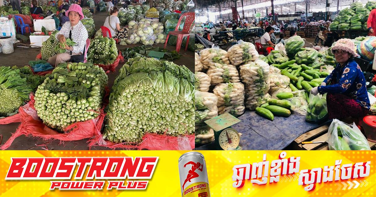 ខេត្តបាត់ដំបង៖ បន្លែក្នុងស្រុកផ្គត់ផ្គង់គ្រប់គ្រាន់ មិនខ្វះខាត ទោះបិទច្រកព្រំដែនថៃ គាំទ្រកសិករខ្មែរ។