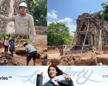 អាជ្ញាធរជាតិអប្សរា ជួសជុលប្រាសាទត្រពាំងខ្យង ឬហៅ ‹‹បន្ទាយខ្យង›› ក្នុងដំណាក់កាលទី២ នៅផ្នែកមណ្ឌបខាងមុខតួប្រាង្គកណ្តាល
