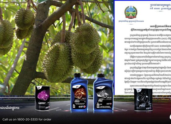 ក្រសួងកសិកម្ម ប្រកាសពីការអនុញ្ញាតឱ្យនាំចេញផ្លែទុរេនស្រស់ពីកម្ពុជាទៅកាន់ប្រទេសចិន
