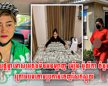 តុលាការផ្តន្ទាទោសមេតុងទីនអនឡាញ អឿន ម៉ូលីកា ចំនួន១៥ខែ ក្រោមបទចោទប្រកាន់ចេញសែកស្អុយ...