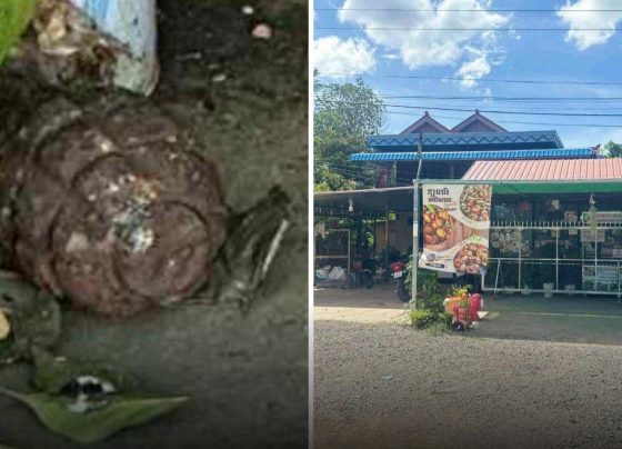 ញាក់សាច់! ជន​មិន​ស្គាល់​មុខ​បង្កៃ​គ្រា.ប់.បែ.ក​ខាង​មុខ​ហាង​លក់​បុកល្ហុង​ដ៏​ល្បី​មួយ​កន្លែង​នៅ​ភ្នំ​សំពៅ