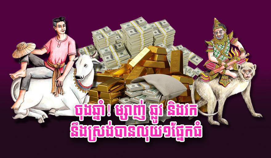 ហោរាសាស្ត្រចុងឆ្នាំ៖ ឆ្នាំម្សាញ់ ឆ្លូវ វក ត្រៀមទទួលលាភធំ ស្រង់លុយសន្ធឹកសន្ធាប់!