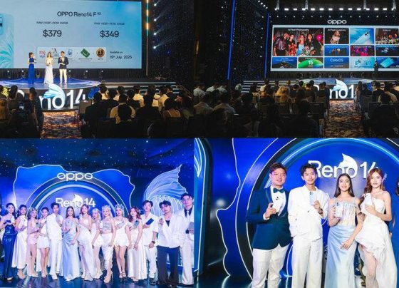 OPPO Reno14 Series 5G សម្ពោធផ្លូវការហើយ ជាមួយស្ទីលរចនាបថកន្ទុយទេពមច្ឆា និងមុខងារ AI សំខាន់ៗ
