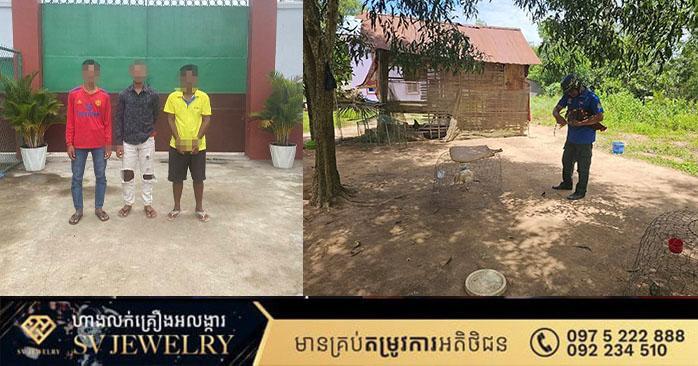 បង្ក្រាបល្បែងជល់មាន់: អ្នកផ្តល់ទីតាំង និងអ្នកភ្នាល់ ៣នាក់ ត្រូវបានតុលាការឃុំខ្លួនបណ្ដោះអាសន្ន