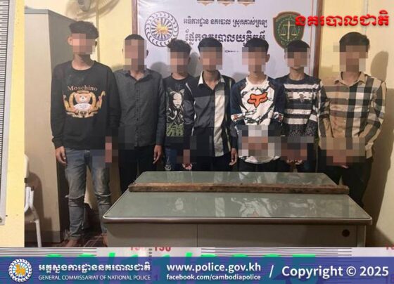 ឃាត់ខ្លួនជនសង្ស័យ០៧នាក់ ករណីវា.យគ្នា លើផ្លូវកៅស៊ូ ក្រោយទាស់សម្ដីនិងមានគំនុំ