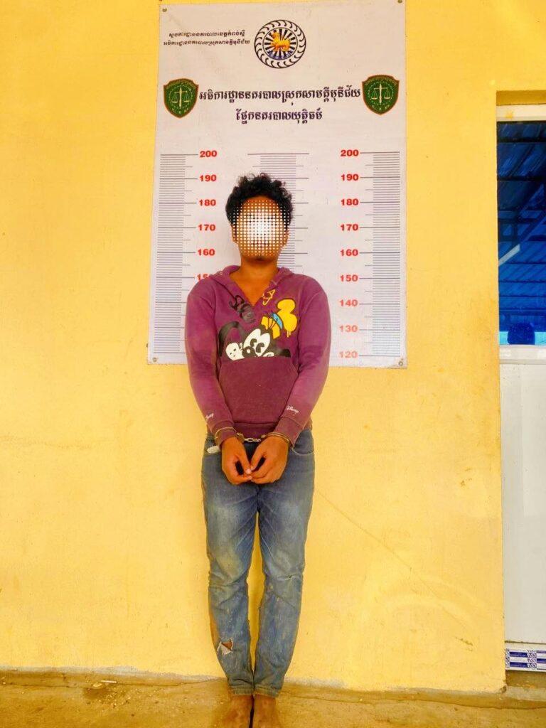 ចាប់បានហើយ! ជនសង្ស័យប្លន់ម៉ូតូនៅស្រុកសាមគ្គីមុនីជ័យ ត្រូវសមត្ថកិច្ចឃាត់ខ្លួនបានភ្លាមៗ