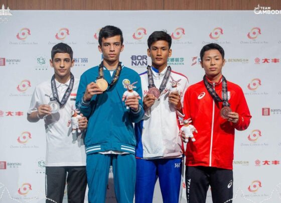 កម្ពុជា​ដណ្ដើម​បាន​មេដាយ​៤​គ្រឿង​ពី​ព្រឹត្តិការណ៍​កីឡា​យុវជន​អាស៊ី​លើក​ទី​៣​នៅ​ប្រទេស​បា​រ៉ែ​ន