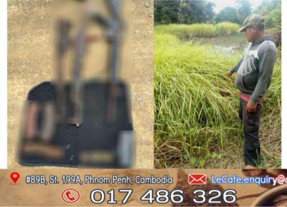 អ្នកភូមិឃុំ​ទំព័រ​មាស កាប់​ឆ្ការព្រៃ​ក្នុង​ចំការ​ដូង​ក្បែរ​ជើងភ្នំ​ ប្រទះ​ឃើញ​កាំភ្លើង​៣​ដើម និង​គ្រាប់​ជា​ច្រើន