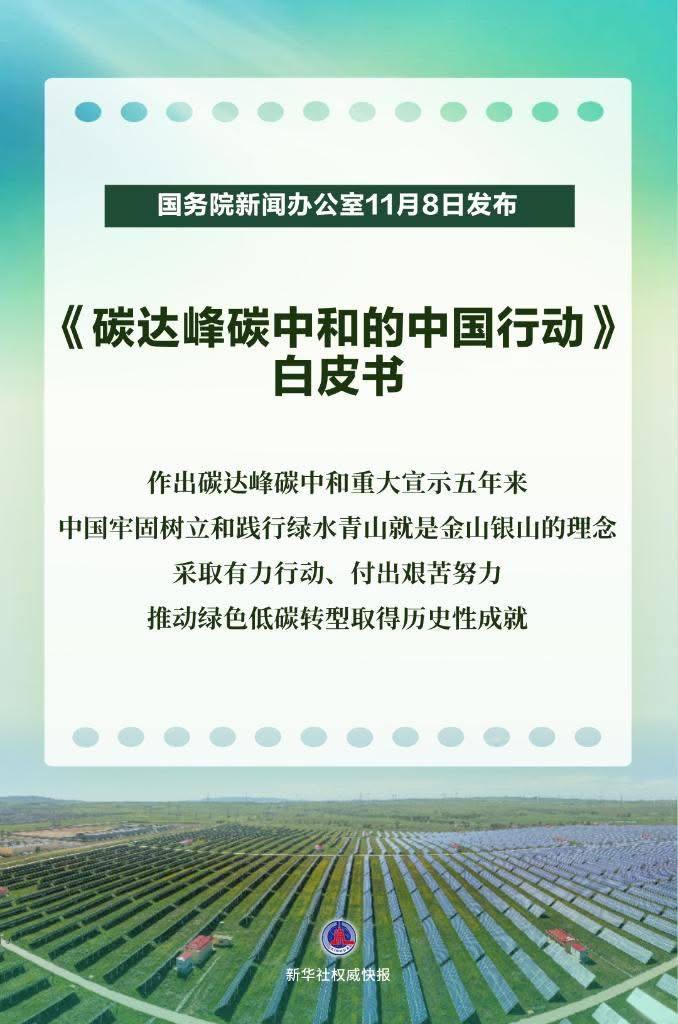 ចិនប្រកាសជំហរមោះមុត! ចេញផ្សាយសៀវភៅសស្តីពីកិច្ចខិតខំប្រឹងប្រែងកាត់បន្ថយឧស្ម័នពុល និងសម្រេចបានអព្យាក្រឹត្យភាពកាបូន