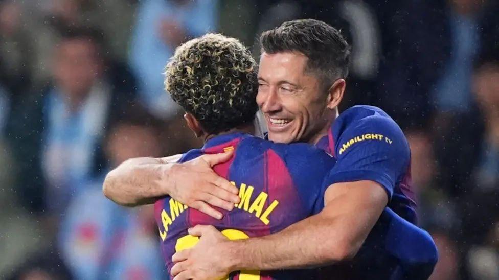 Lewandowski ផ្ទុះ​ទម្រង់​លេង​ល្អ​! ជួយ Barcelona ឈ្នះ Celta Vigo 4-2 តាម Real Madrid ជិត​កៀក