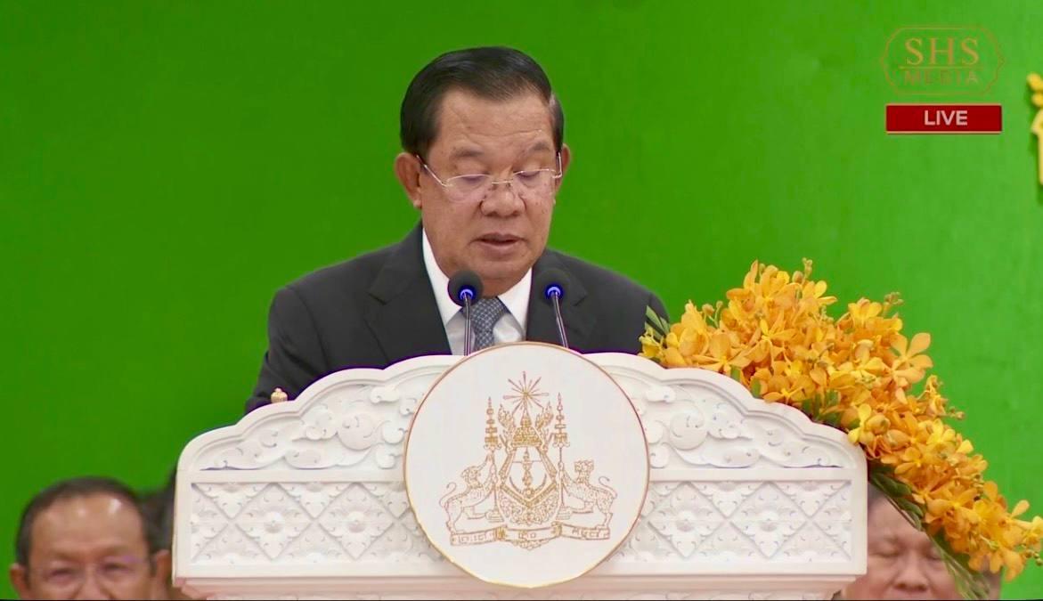 សម្តេចតេជោ ហ៊ុន សែន គូសបញ្ជាក់ពីតួនាទីព្រះពុទ្ធសាសនា និងជំហរការពារជាតិ ក្នុងមហាសន្និបាតមន្ត្រីសង្ឃ