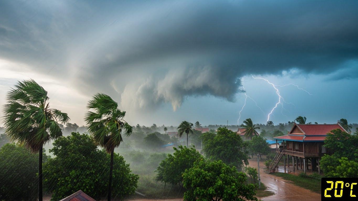 ព្យុះទី២៧ កូតូ ធ្វើឲ្យសីតុណ្ហភាពកម្ពុជាត្រជាក់ចុះដល់១៨អង្សា