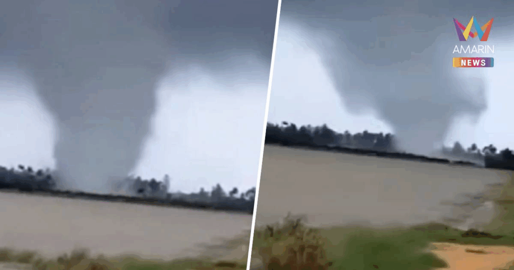 ព្យុះកំបុតត្បូងសាហាវវាយប្រហារថៃ បំផ្លាញផ្ទះ១០ខ្នង ខណៈទឹកជំនន់ធ្ងន់ធ្ងរបន្ត