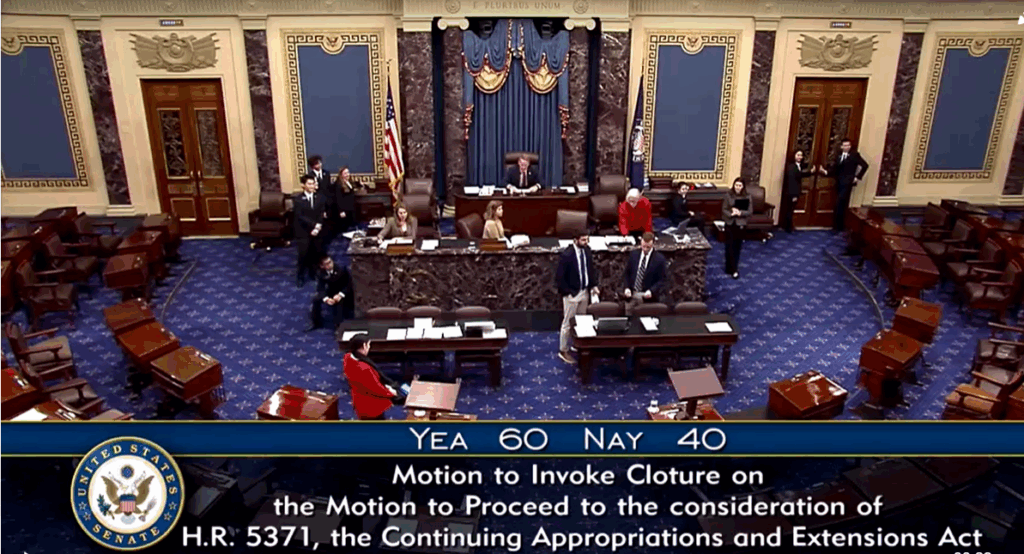 ព្រឹទ្ធសភា​អាមេរិក​ជិតរកច្រកចេញបាន បញ្ចប់វិបត្តិបិទ​រដ្ឋាភិបាល​ដែលអូសបន្លាយ៤០ថ្ងៃ