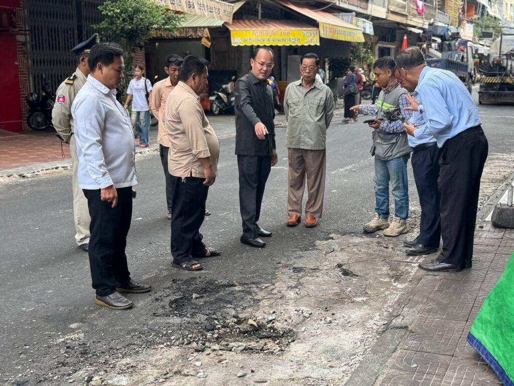 ខណ្ឌ៧មករា បន្តកែលម្អហេដ្ឋារចនាសម្ព័ន្ធផ្លូវថ្នល់ ដើម្បីសោភ័ណភាពរាជធានី