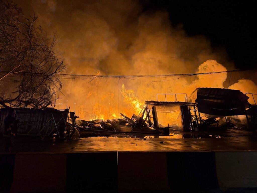 អគ្គិភ័យឆាបឆេះរាលដាលដល់ផ្ទះប្រជាពលរដ្ឋ៩ខ្នង ក្នុងសង្កាត់ភ្នំពេញថ្មី