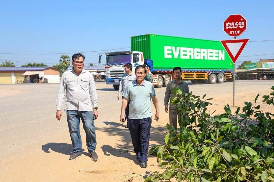 អភិបាលពោធិ៍សាត់ជ្រើសផ្លូវជាតិលេខ៥៥ ធ្វើគំរូអភិវឌ្ឍន៍ផ្លូវថ្មី រៀបចំសោភ័ណភាពបរិស្ថាន