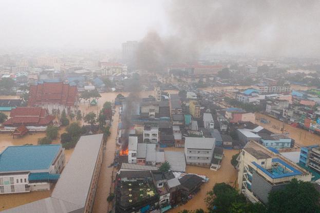 វិស័យឯកជនថៃខូចខាតជិត ៣១១ លានដុល្លារដោយទឹកជំនន់ភាគខាងត្បូង
