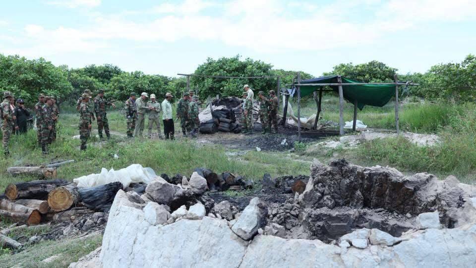 កងកម្លាំងចម្រុះវាយកំទេចឡធ្យូងខុសច្បាប់ ៥ ឡនៅស្រុកសណ្ដាន់