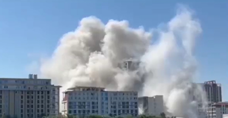 មីយ៉ាន់ម៉ាបំផ្ទុះអគារ១៣ជាន់កម្ទេចសម្បុក Scammer រង្គើដល់ដីថៃ