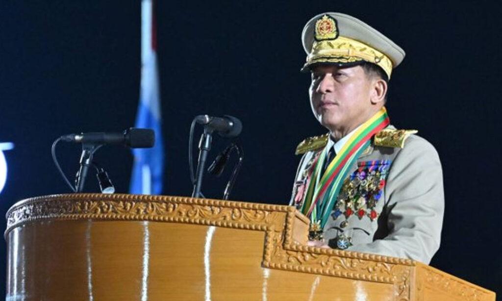 មីន អ៊ុងឡាំង ប្រកាស៖ យោធានឹងនៅក្នុងនយោបាយរហូតដល់ក្រុមប្រដាប់អាវុធជនជាតិភាគតិចបាត់ខ្លួន