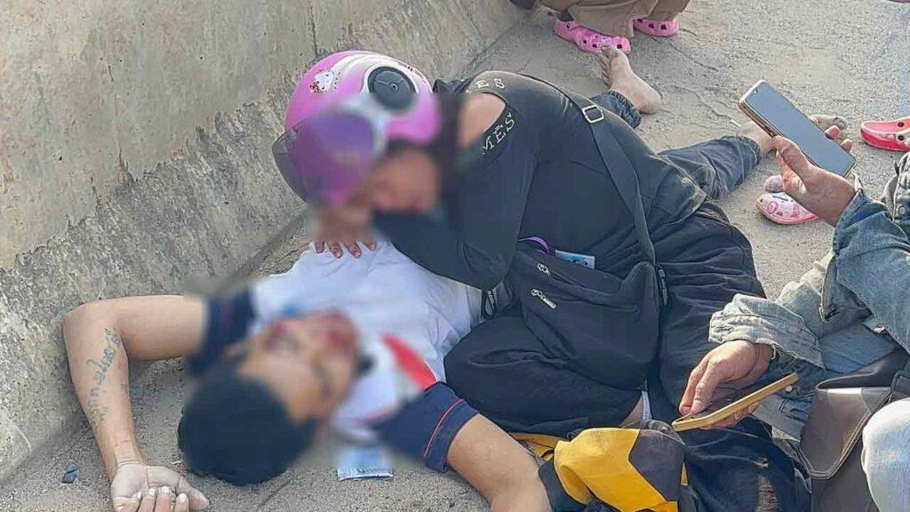 បុរសស្លាប់លើស្ពានផ្លូវក្រវ៉ាត់ទី៣ ម៉ូតូបាត់ពីកន្លែងកើតហេតុ