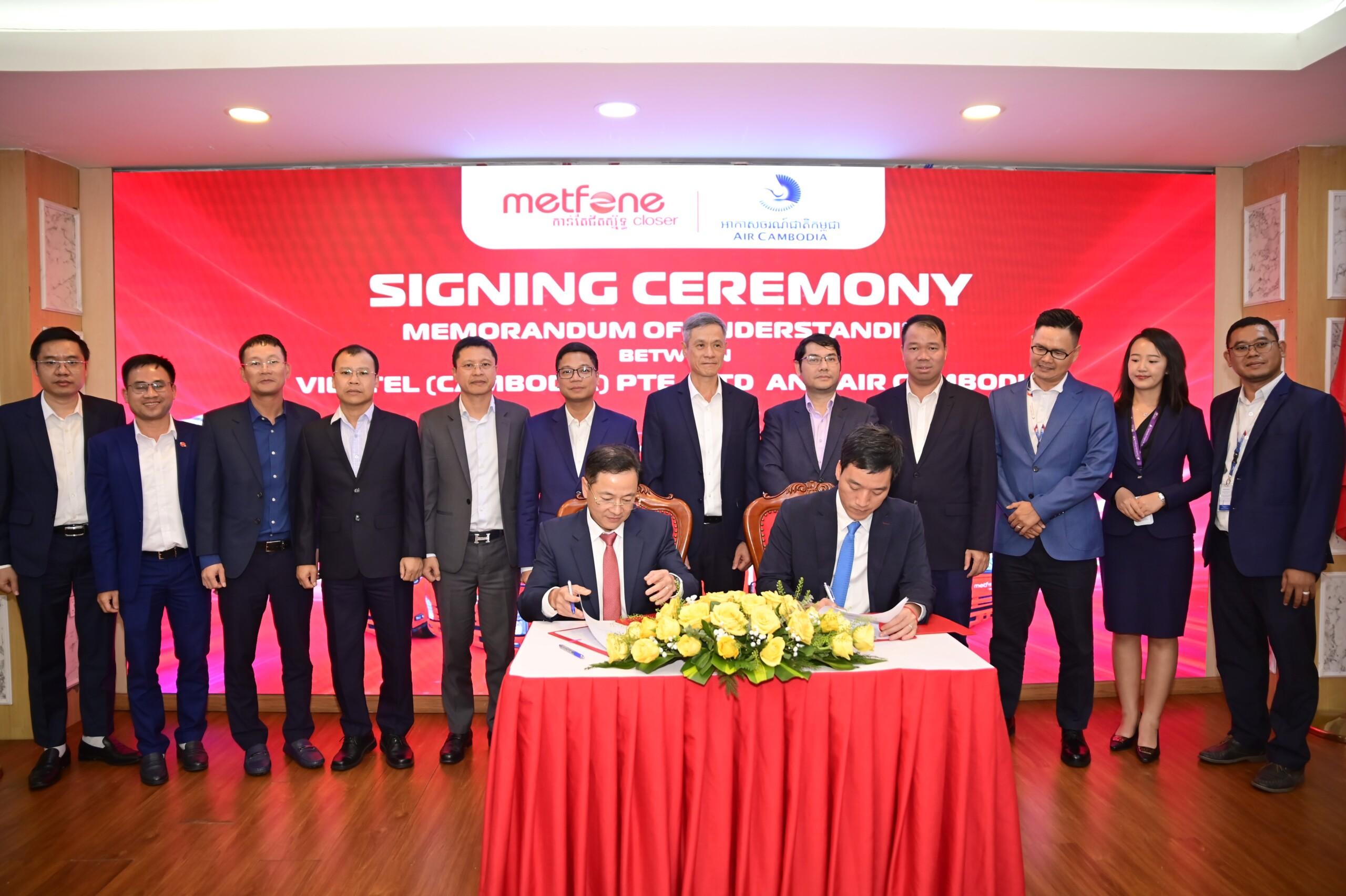 Metfone និង Air Cambodia ចុះសន្ធិសញ្ញាសហការយុទ្ធសាស្ត្រ បង្កើនសមត្ថភាពដឹកជញ្ជូនតាមអាកាសនៅកម្ពុជា