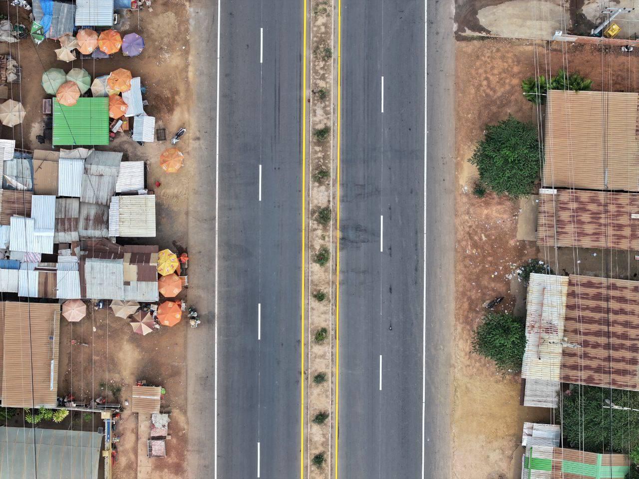 ផ្លូវជាតិលេខ៧ ស្គន់-កំពង់ចាម ជាបួនគន្លង សម្រេចជិត៩០% និងរហ័សជាងការគ្រោងទុក