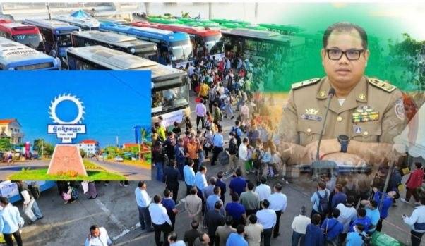 រដ្ឋបាលខេត្តស្ទឹងត្រែងរៀបចំរថយន្តក្រុង ២០គ្រឿង ដឹកជញ្ជូនប្រជាពលរដ្ឋដោយឥតគិតថ្លៃក្នុងឱកាសបុណ្យចូលឆ្នាំថ្មី