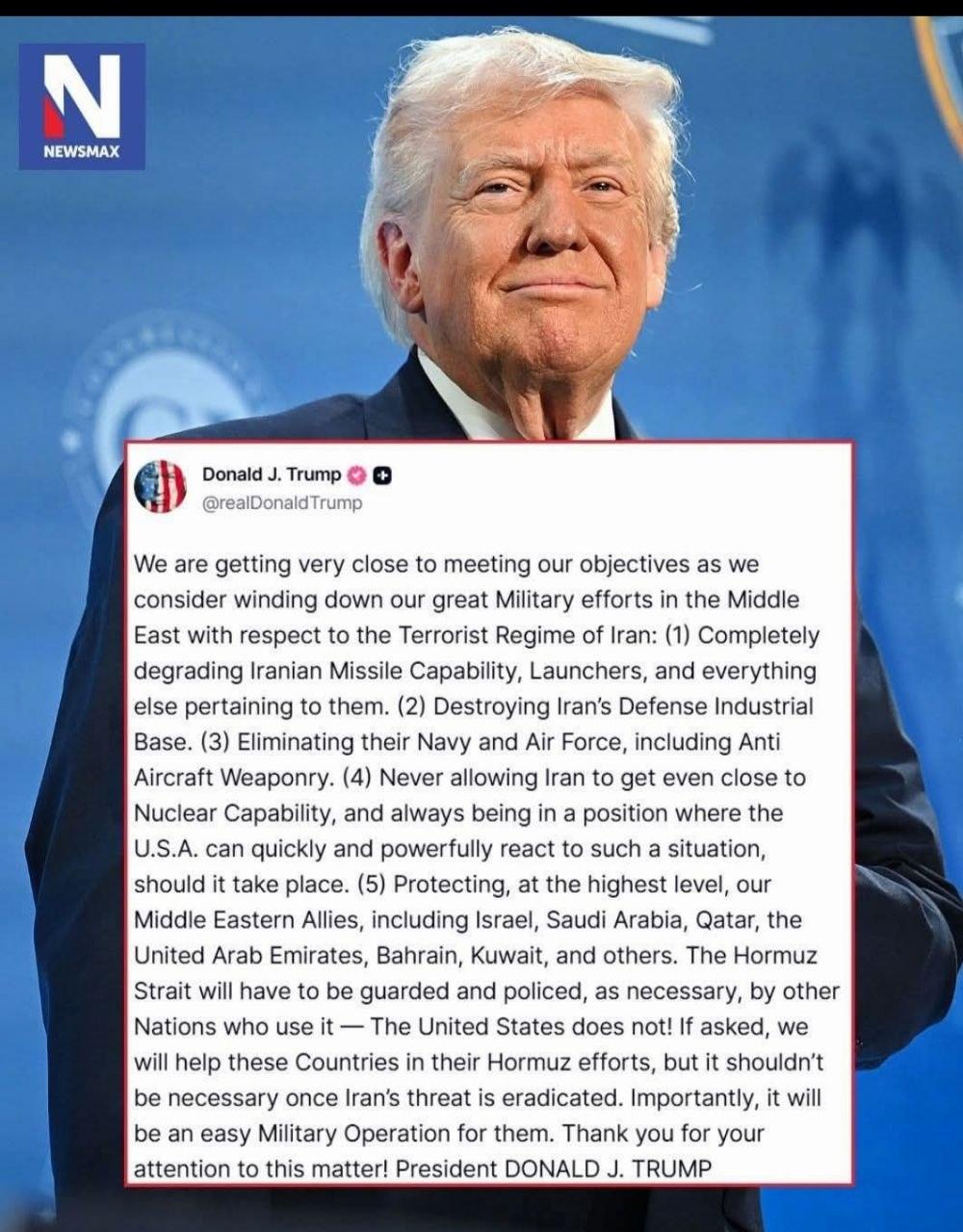 ត្រាំប៉ះប៉ះអ៊ីរ៉ង់! ប្រកាសផែនការយោធាធំនៅមជ្ឈិមបូព៌ា