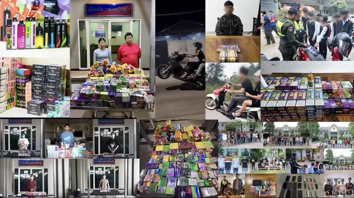 អាវុធហត្ថភ្នំពេញបង្ក្រាបក្រុមទំនើងដ៏ខ្លាំងក្លា រួមទាំងតារារ៉េបពាក់រថយន្ត Porsche និងជនជាតិចិនជិះ Ford Mustang