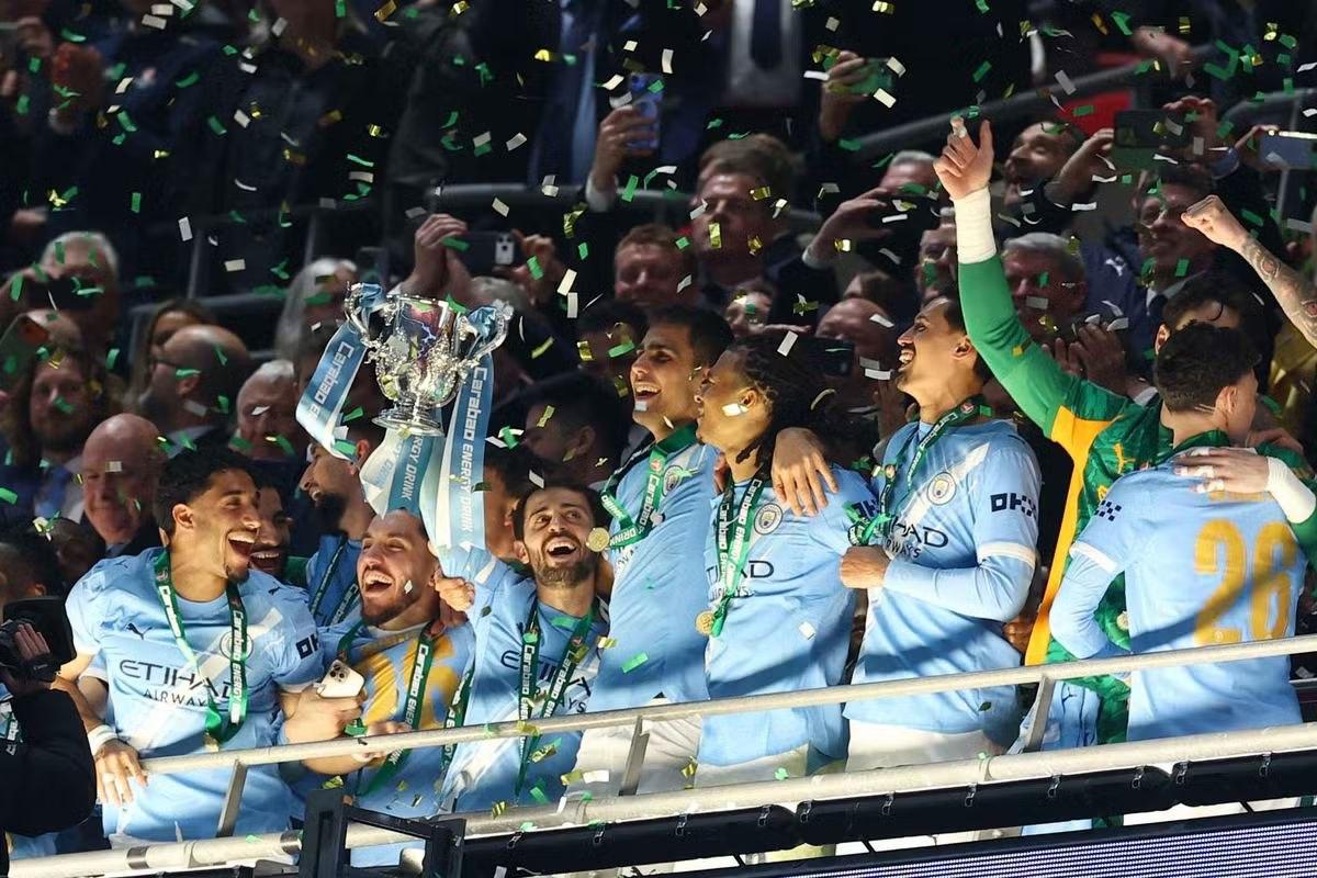 O’Reilly បាញ់ពីរគ្រាប់ជួយ Man City ឈ្នះ League Cup ផ្តួល Arsenal ២-០