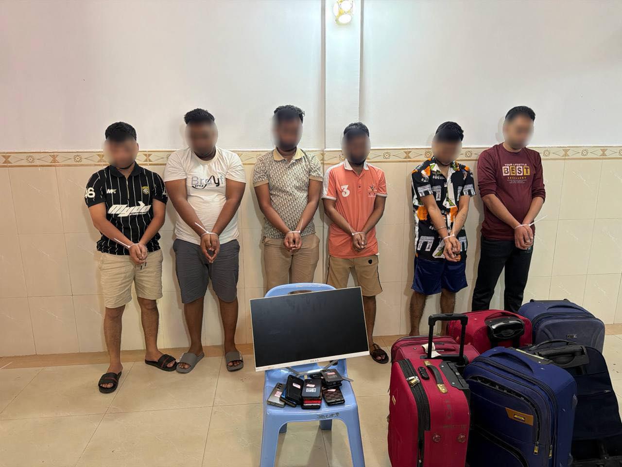 ចាប់ខ្លួនជនជាតិបង់ក្លាដេស ៦នាក់ ក្នុងប្រតិបត្តិការបង្ក្រាប Online Scam នៅផ្សារដីហុយ