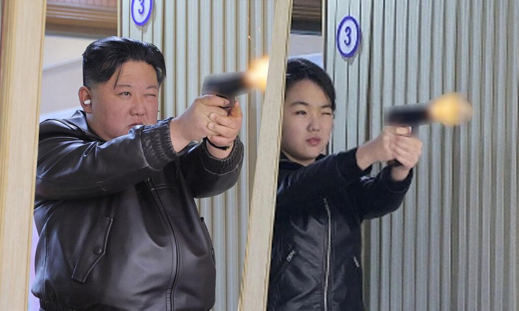 គីម ជុងអ៊ុន និងកូនស្រីសាកល្បងកាំភ្លើងខ្លីថ្មី – សញ្ញាបង្ហាញអំណាចជំនាន់ក្រោយ