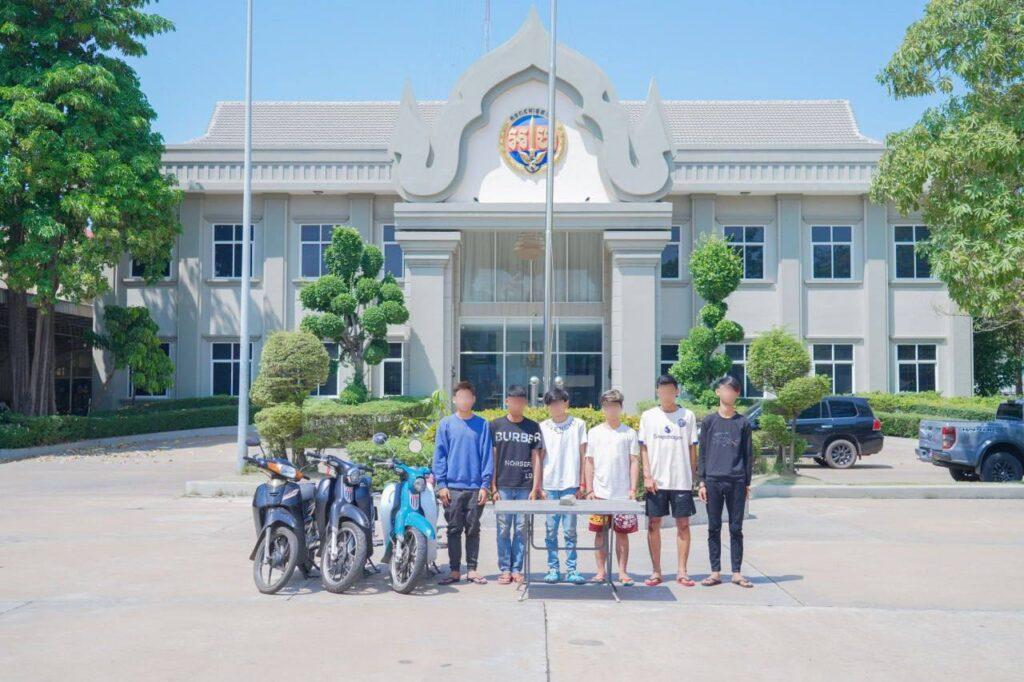 អាវុធហត្ថភ្នំពេញចាប់ក្មេងទំនើង៦នាក់ ពាក់ព័ន្ធករណីគប់ថ្មធ្វើរបួសអ្នកផ្សេង