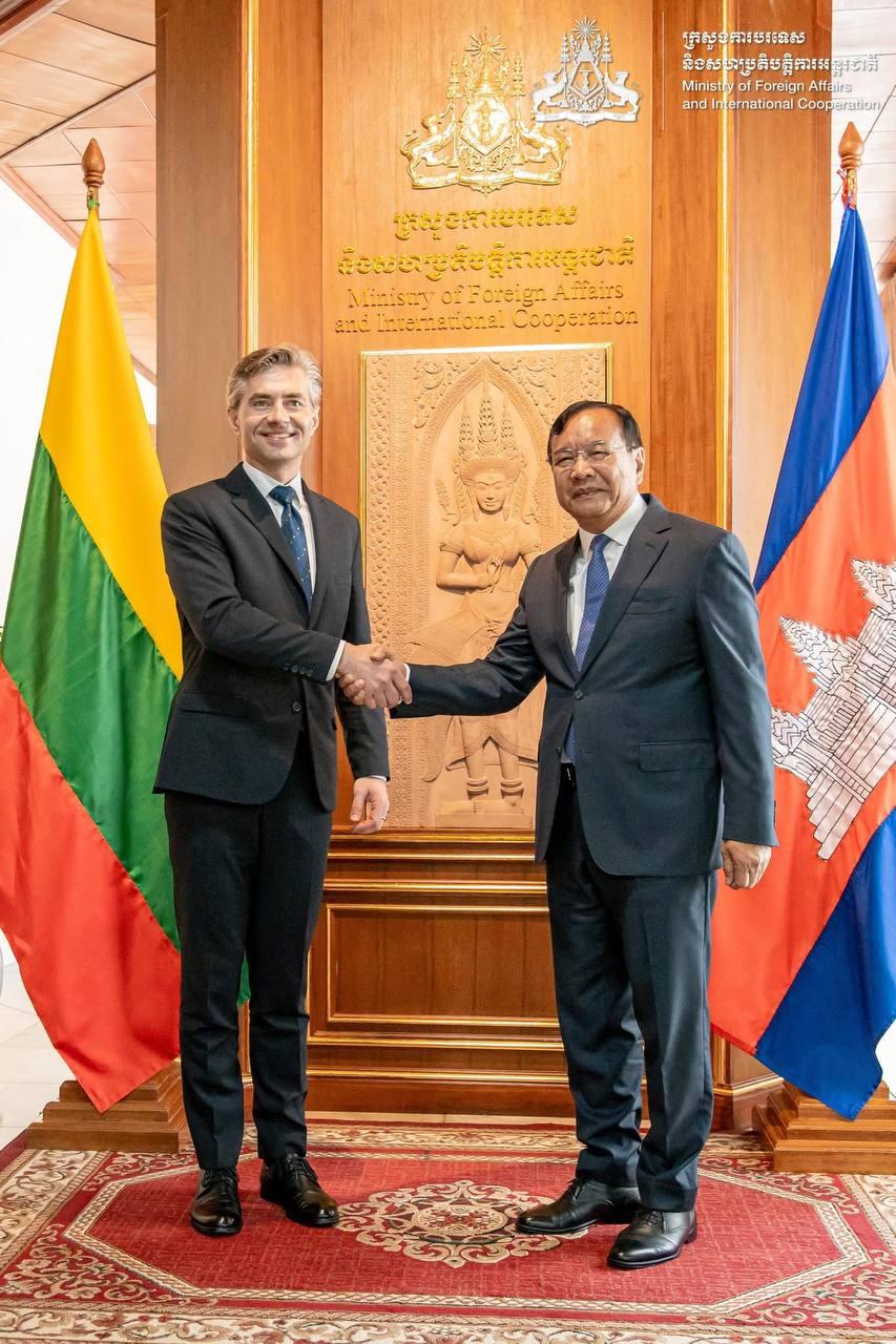 ថ្នាក់ដឹកនាំការទូតកម្ពុជា-លីទុយអានី ជំរុញកិច្ចសហប្រតិបត្តិការលើវិស័យសំខាន់ៗជាច្រើន