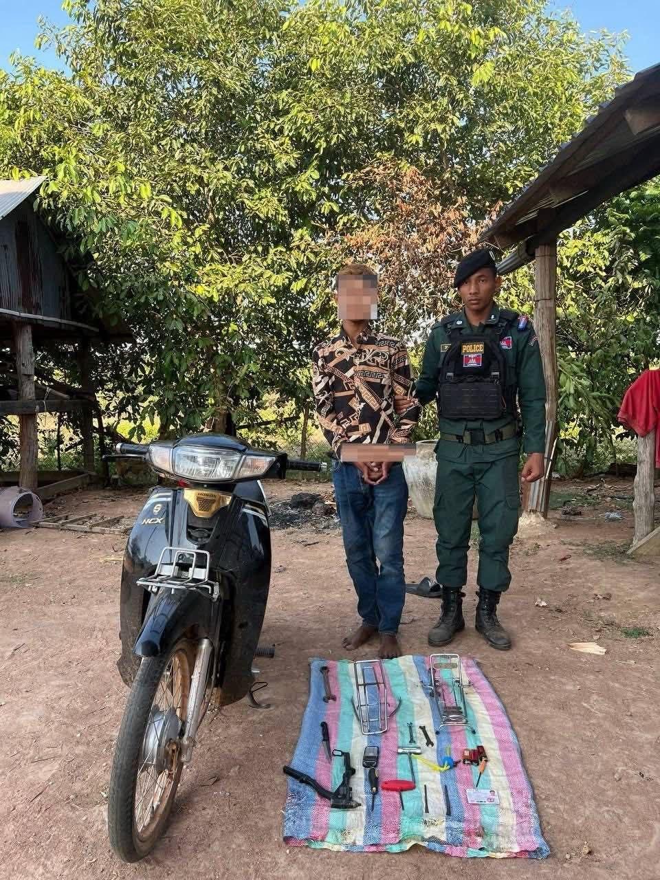 ប្រព័ន្ធGPSជួយចាប់ជនលួចម៉ូតូក្នុងរយៈពេលខ្លីនៅកំពង់ស្ពឺ