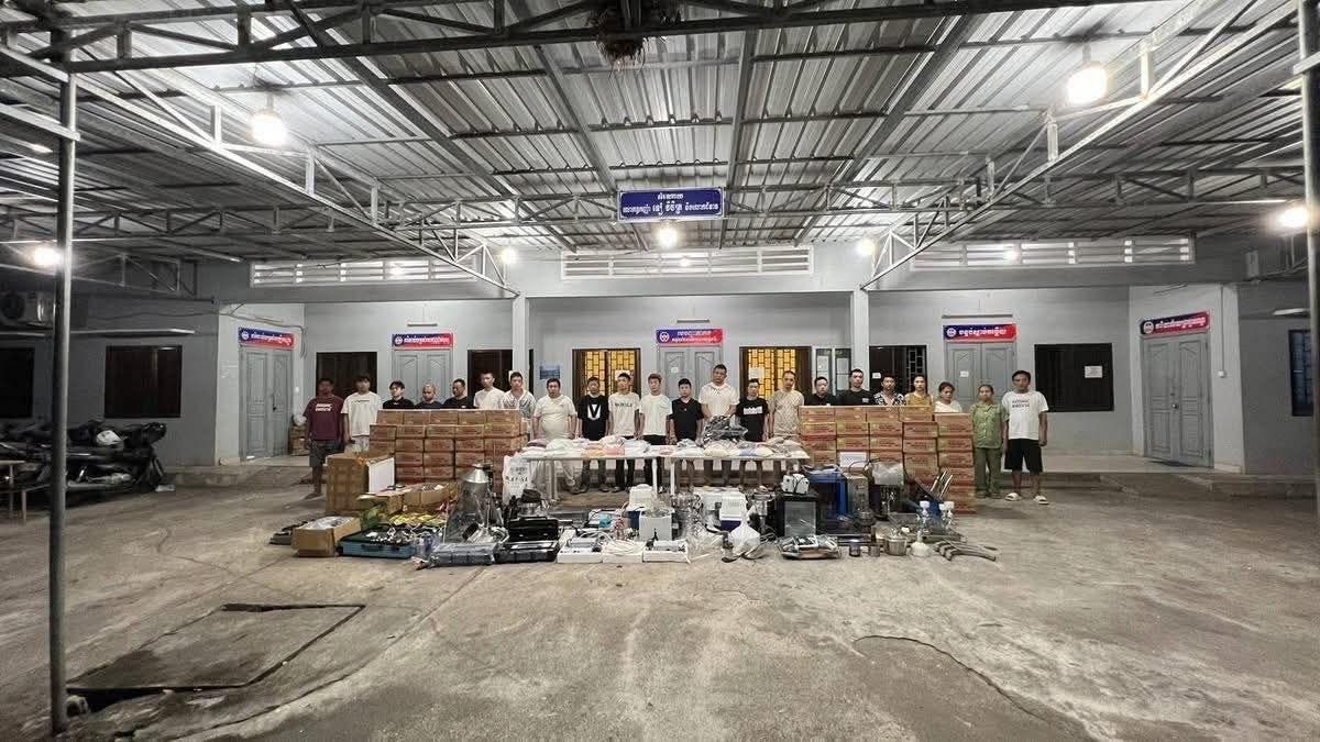 អាវុធហត្ថព្រះសីហនុបង្ក្រាបជួញគ្រឿងញៀនទ្រង់ទ្រាយធំ ចាប់ជនជាតិចិន-វៀតណាម-ខ្មែរ២២នាក់ ដកហូតថ្នាំញៀនជាង២០០គីឡូ